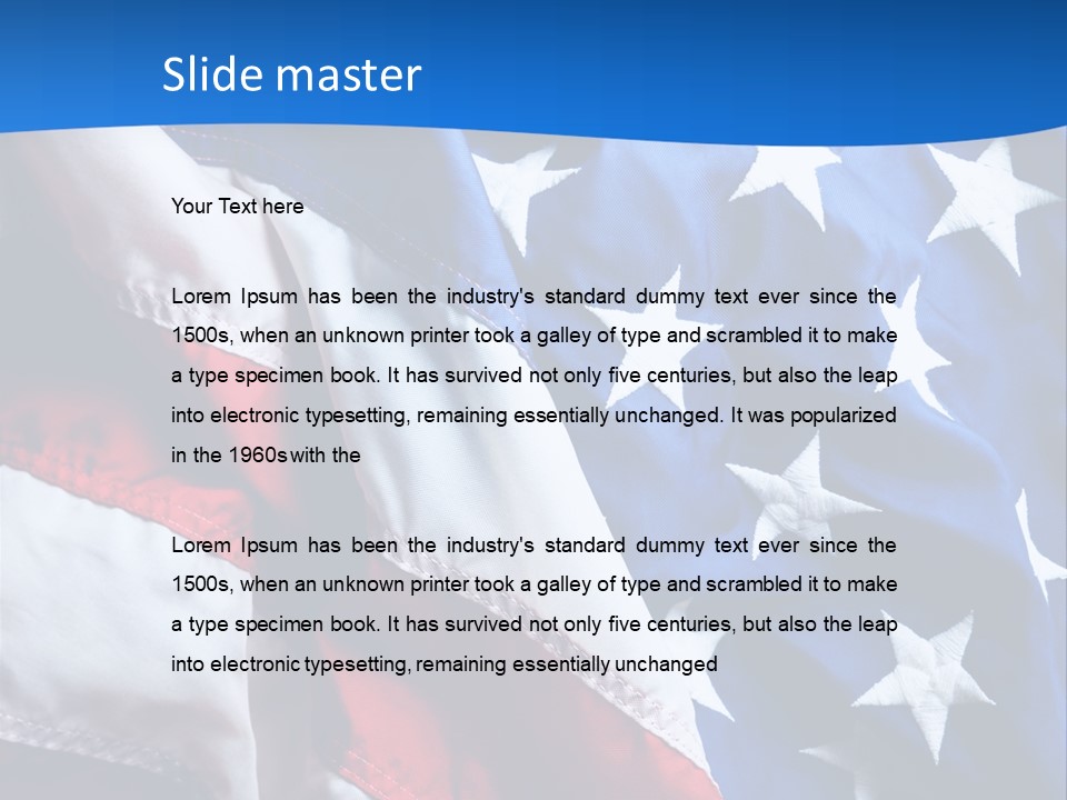 American Flags PowerPoint Template