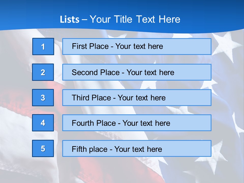 American Flags PowerPoint Template