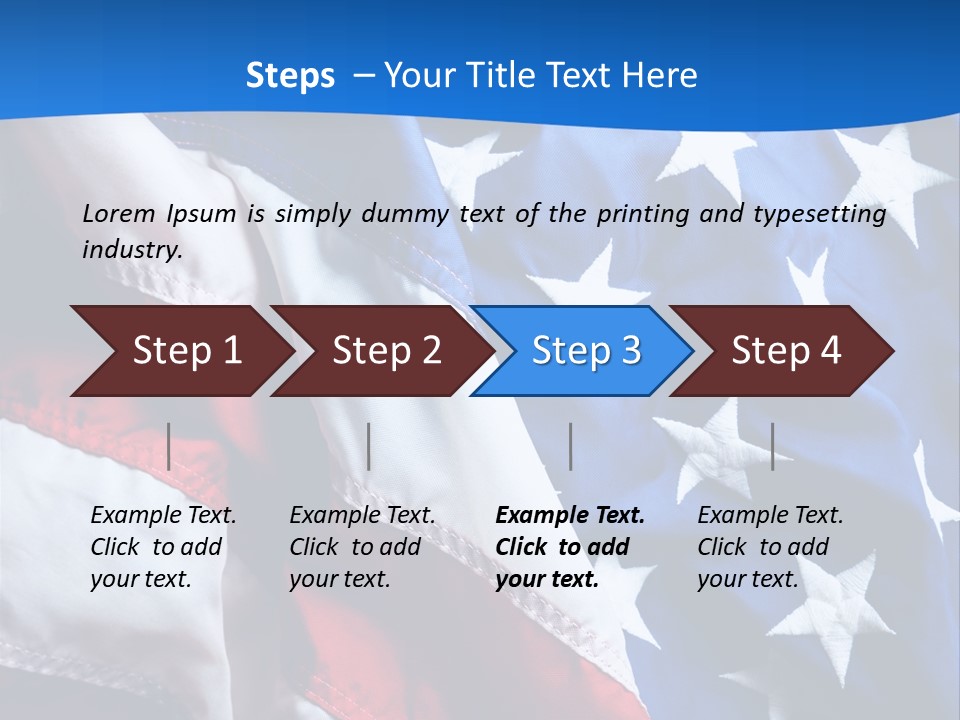 American Flags PowerPoint Template