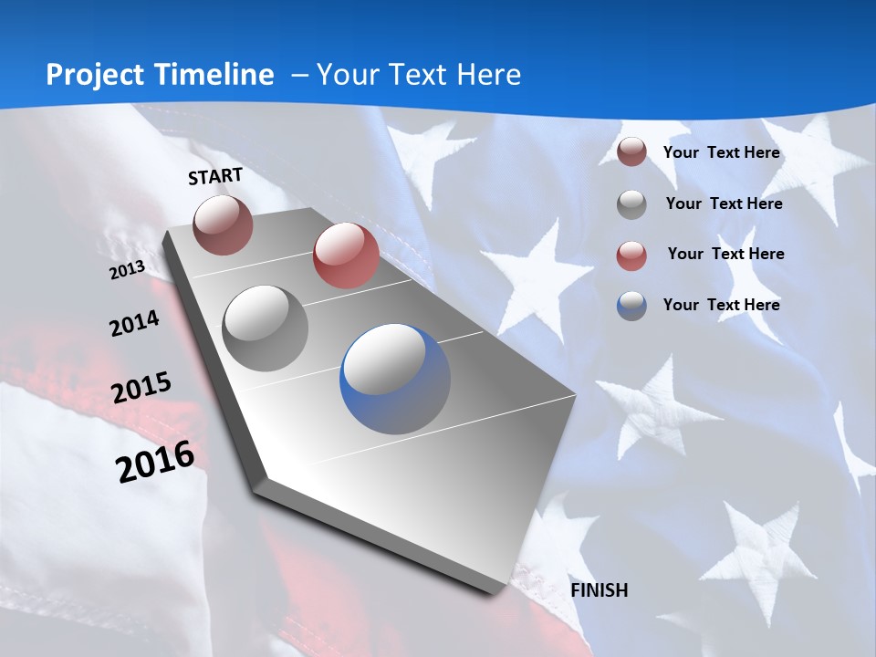 American Flags PowerPoint Template