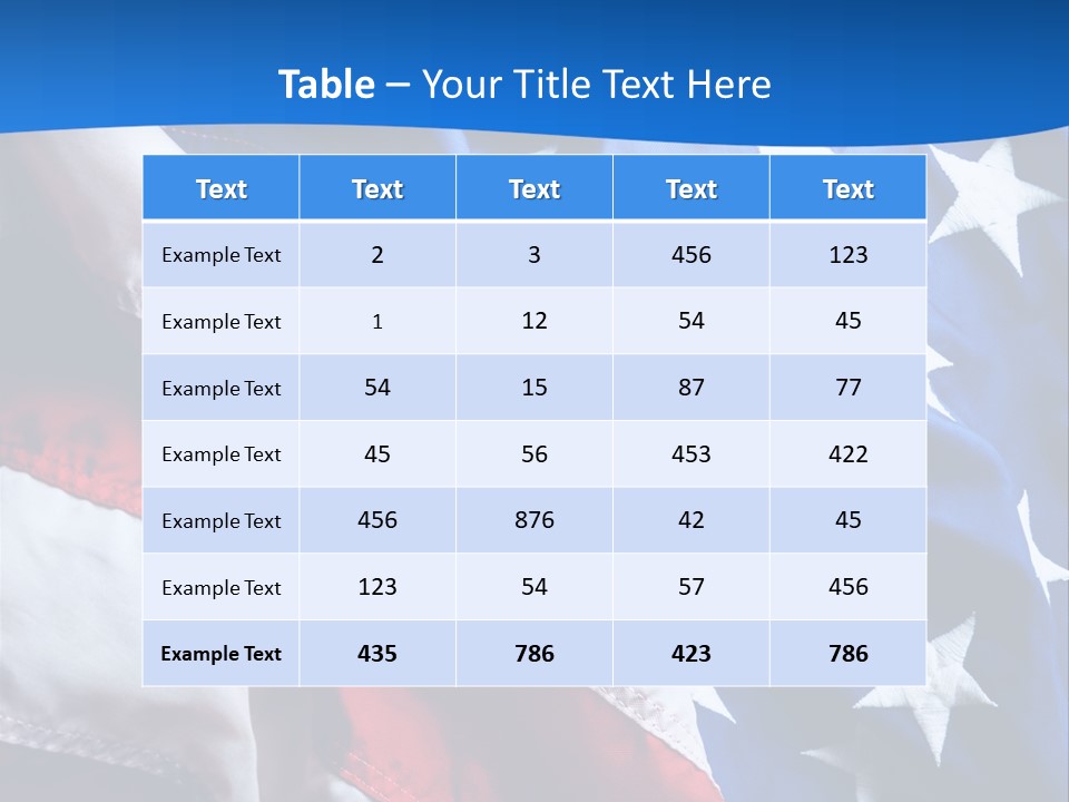 American Flags PowerPoint Template