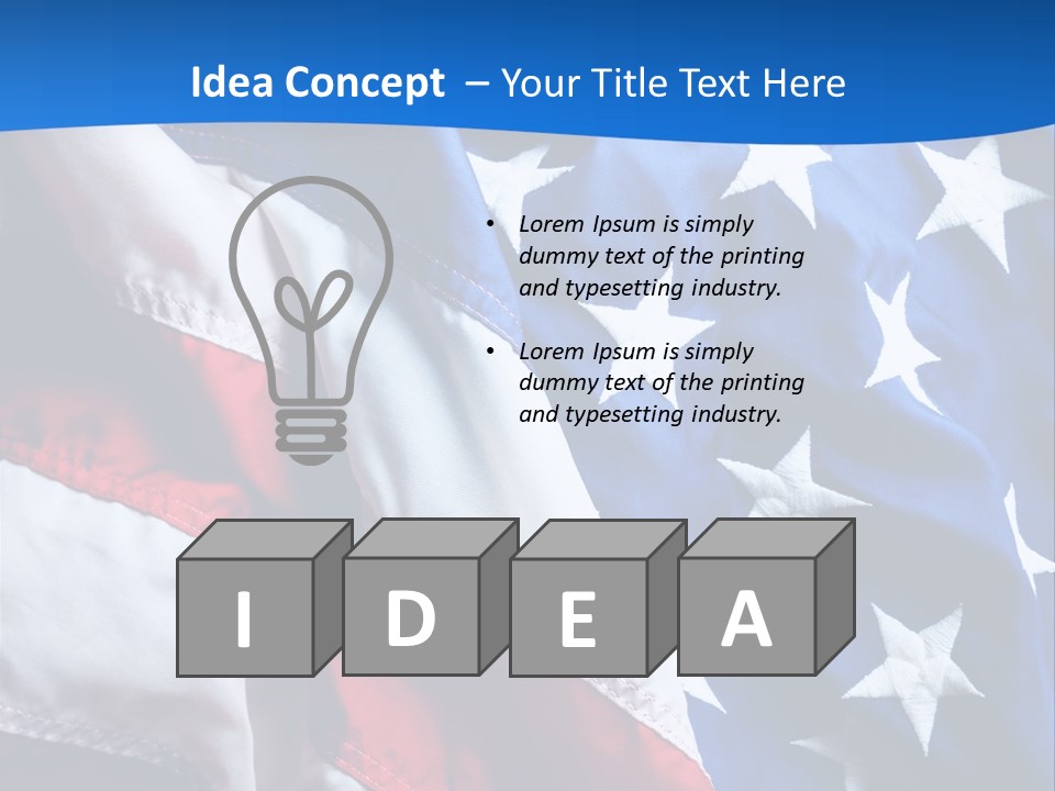 American Flags PowerPoint Template