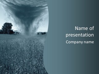 Morning Rain Raging PowerPoint Template