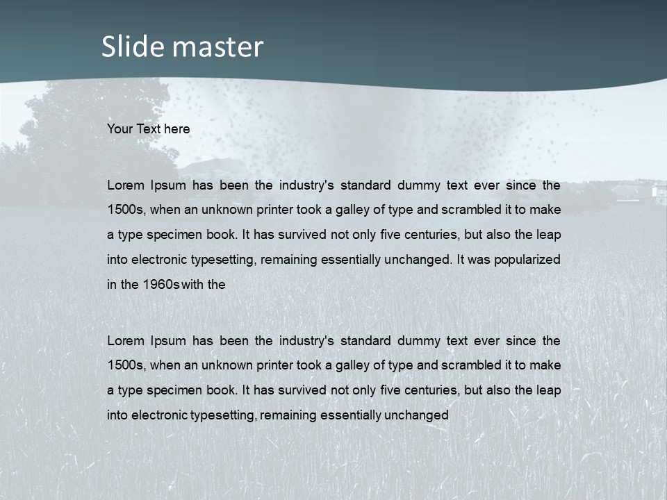 Morning Rain Raging PowerPoint Template