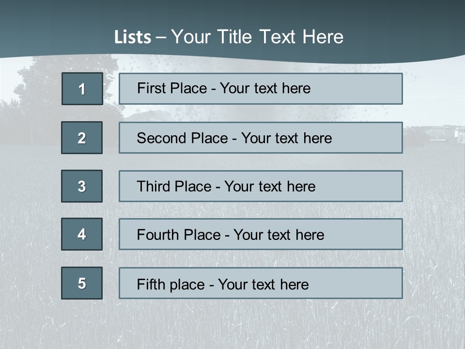 Morning Rain Raging PowerPoint Template