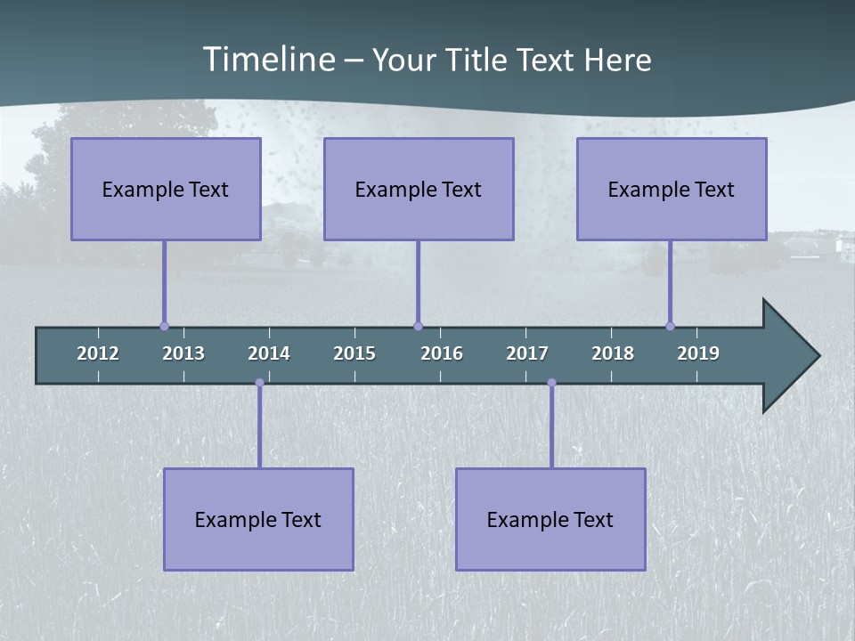 Morning Rain Raging PowerPoint Template