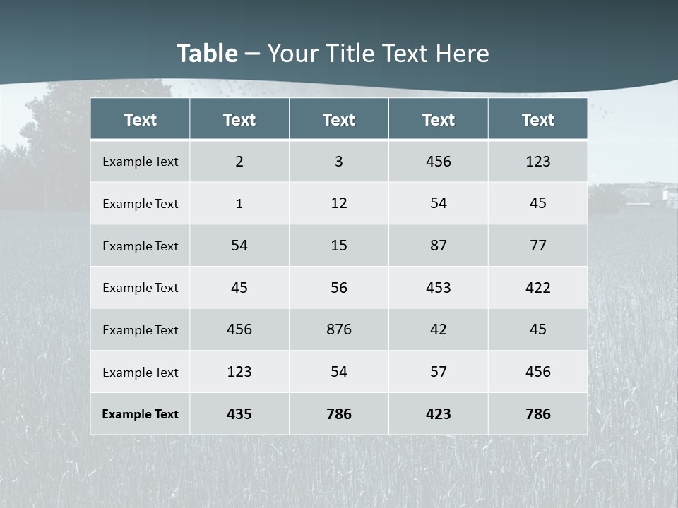 Morning Rain Raging PowerPoint Template