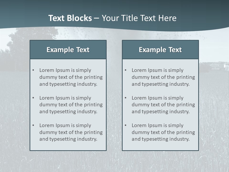 Morning Rain Raging PowerPoint Template