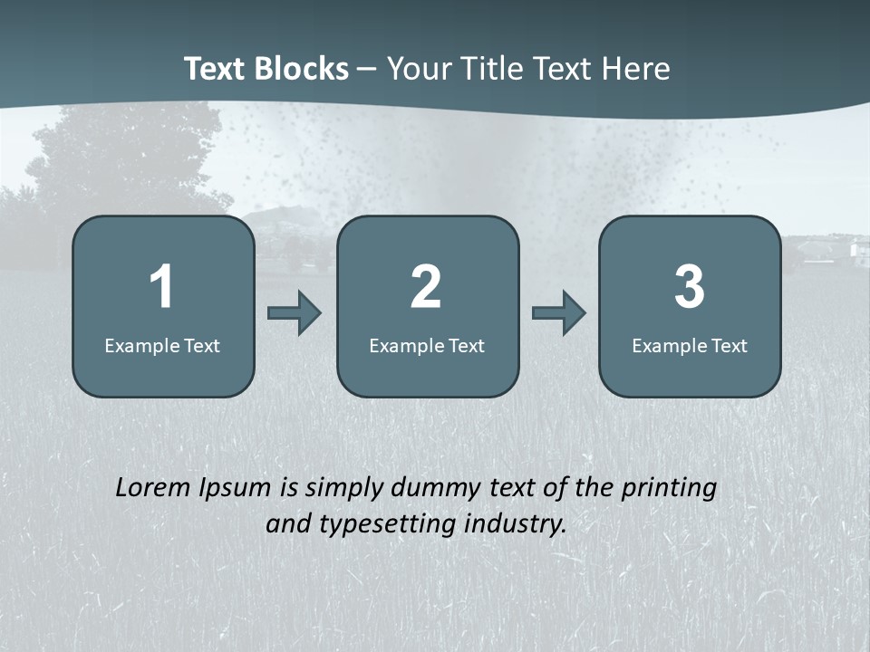 Morning Rain Raging PowerPoint Template