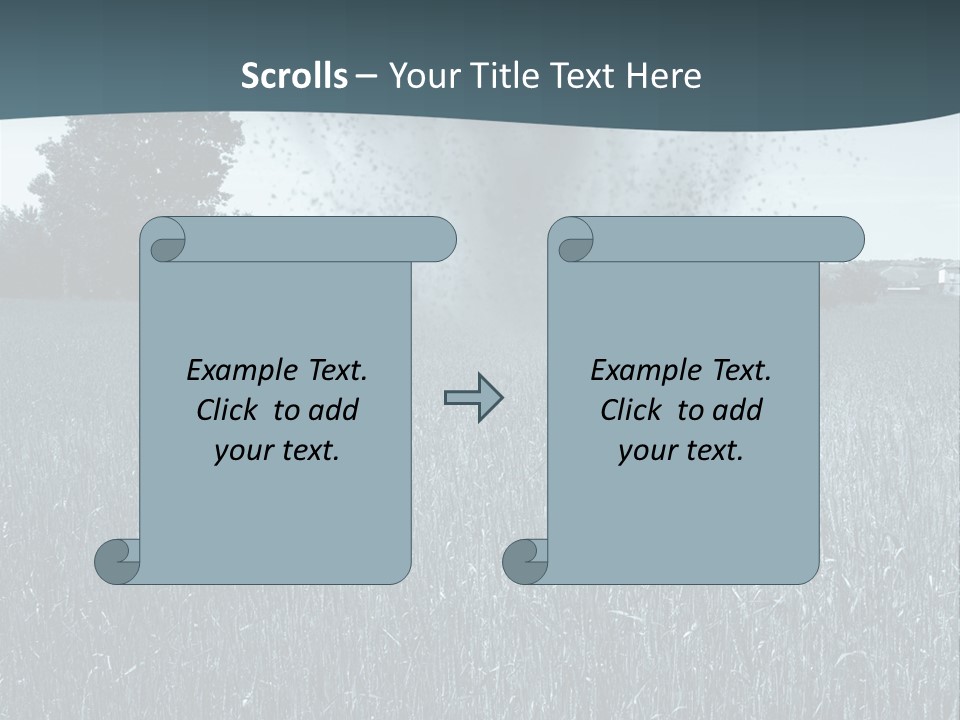 Morning Rain Raging PowerPoint Template