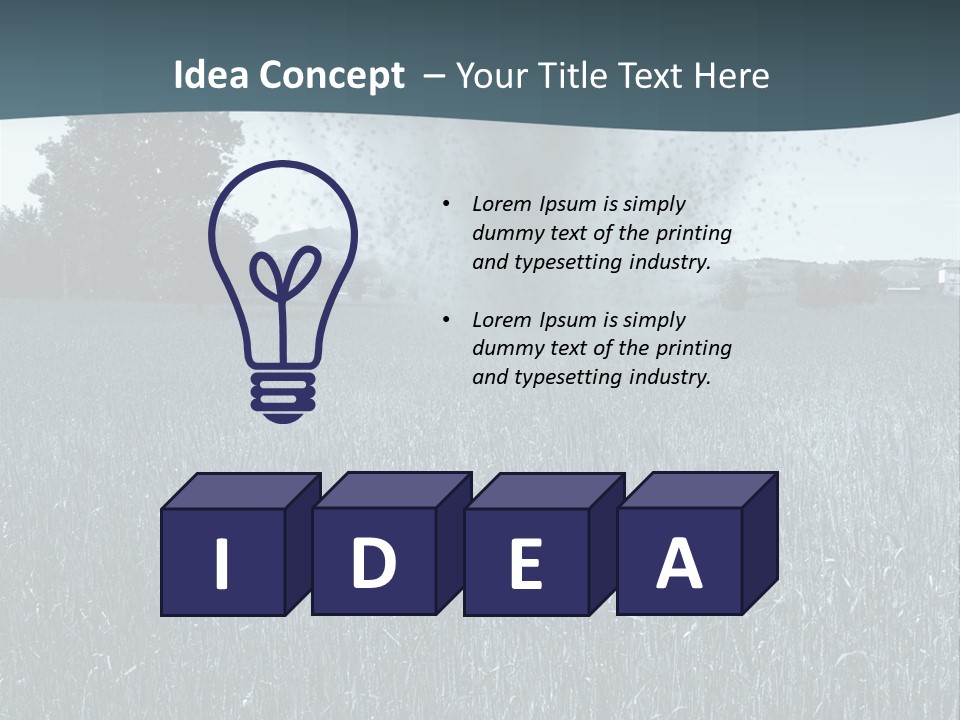 Morning Rain Raging PowerPoint Template