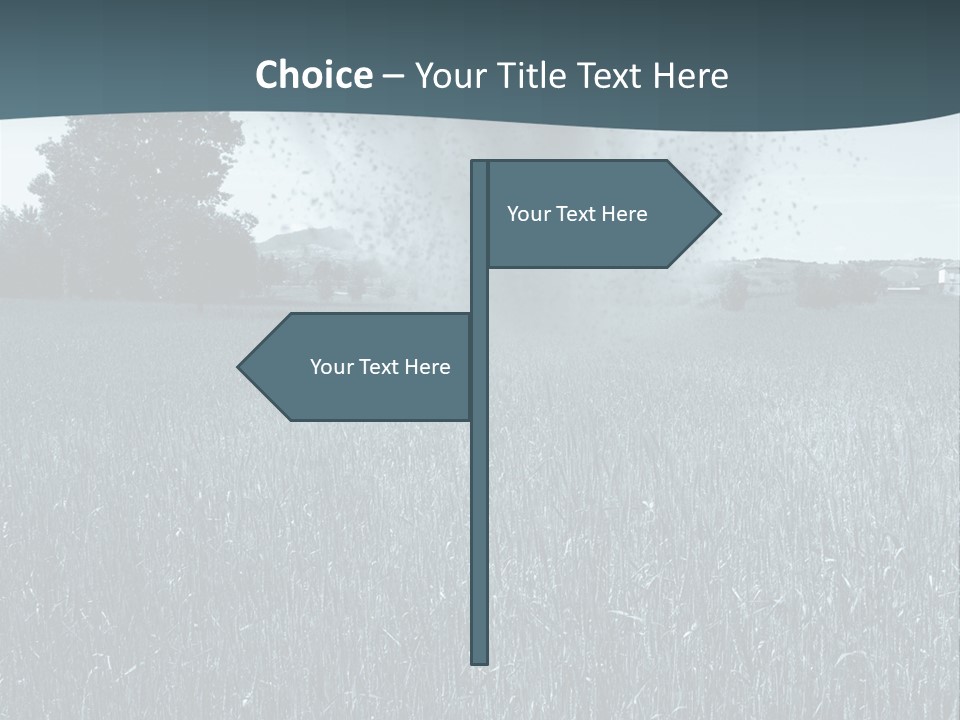 Morning Rain Raging PowerPoint Template