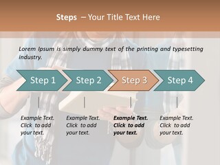 Male Blond Indoors PowerPoint Template