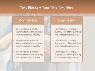 Male Blond Indoors PowerPoint Template