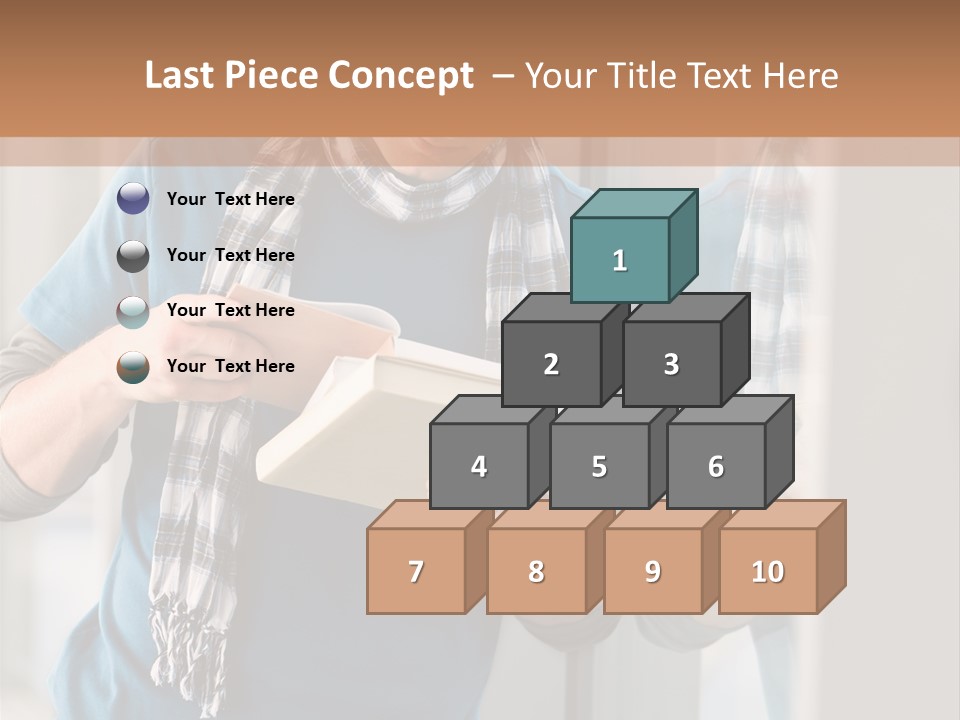 Male Blond Indoors PowerPoint Template