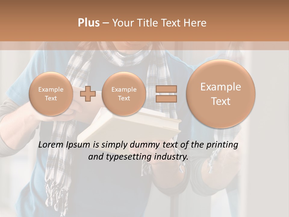 Male Blond Indoors PowerPoint Template