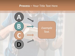 Male Blond Indoors PowerPoint Template