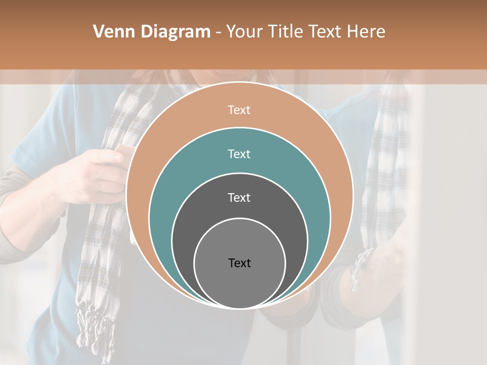 Male Blond Indoors PowerPoint Template