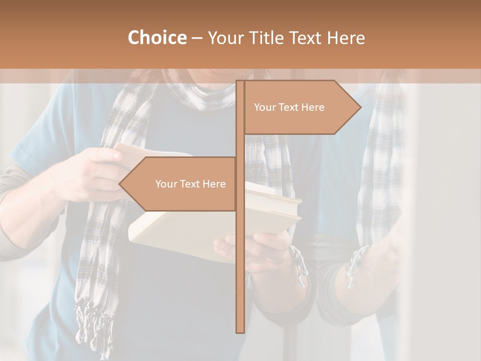 Male Blond Indoors PowerPoint Template
