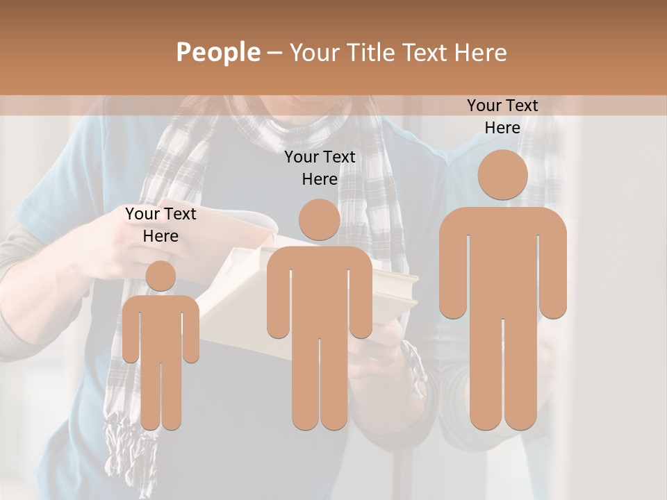 Male Blond Indoors PowerPoint Template