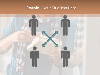 Male Blond Indoors PowerPoint Template