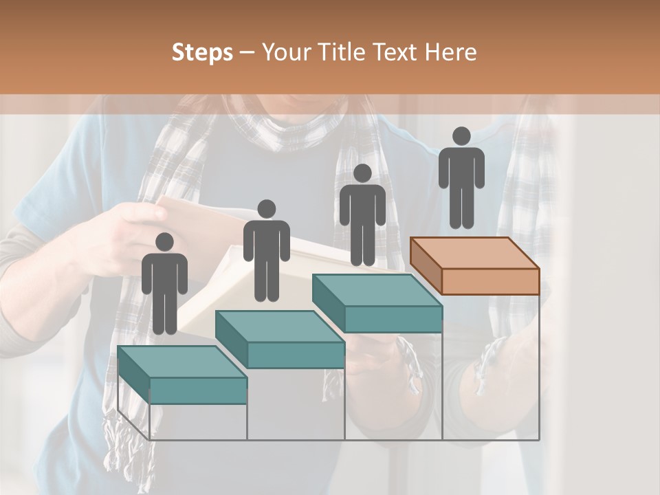 Male Blond Indoors PowerPoint Template