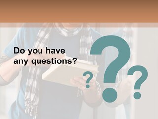 Male Blond Indoors PowerPoint Template