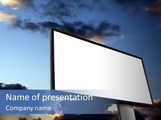 White Billboards PowerPoint Template