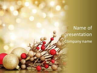 Christmas Balls PowerPoint Template