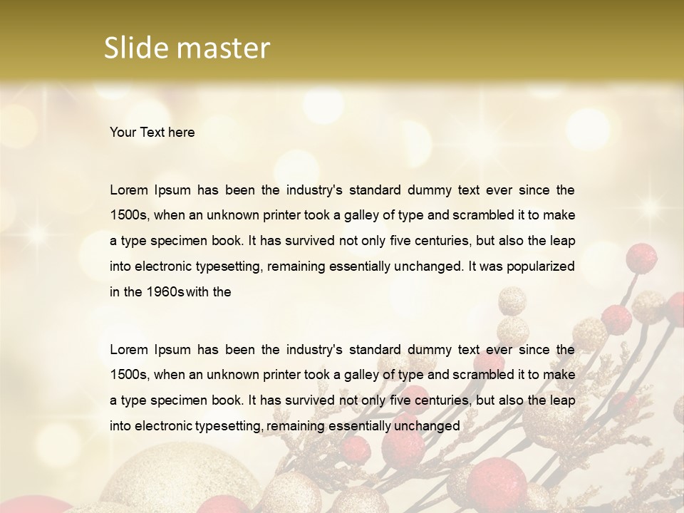 Christmas Balls PowerPoint Template