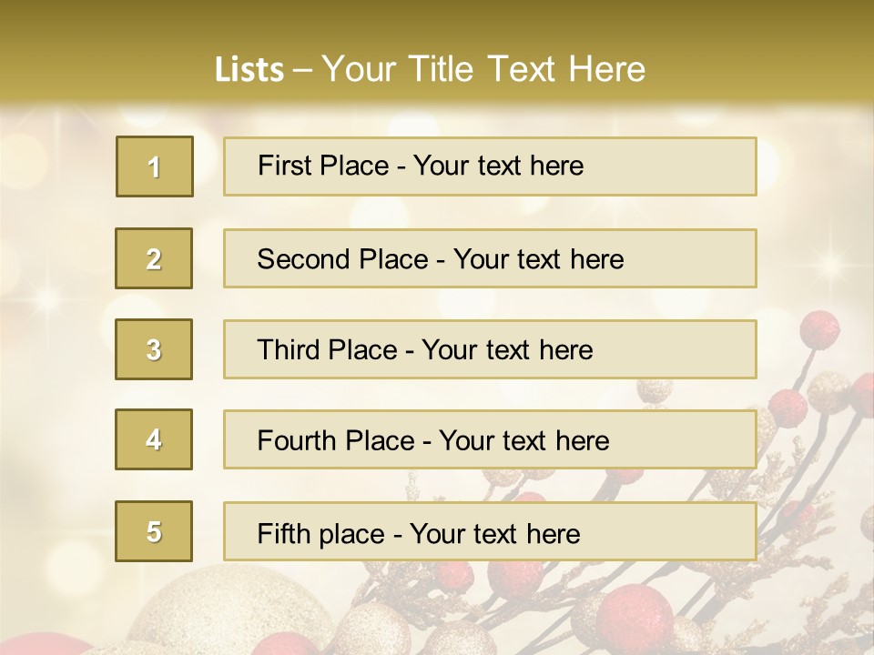 Christmas Balls PowerPoint Template