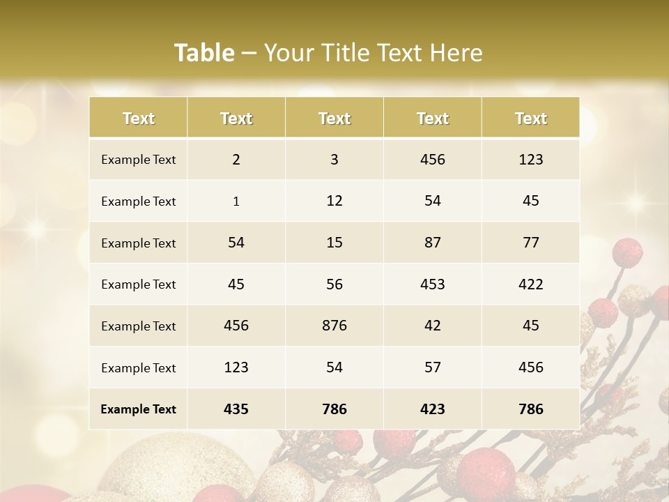 Christmas Balls PowerPoint Template