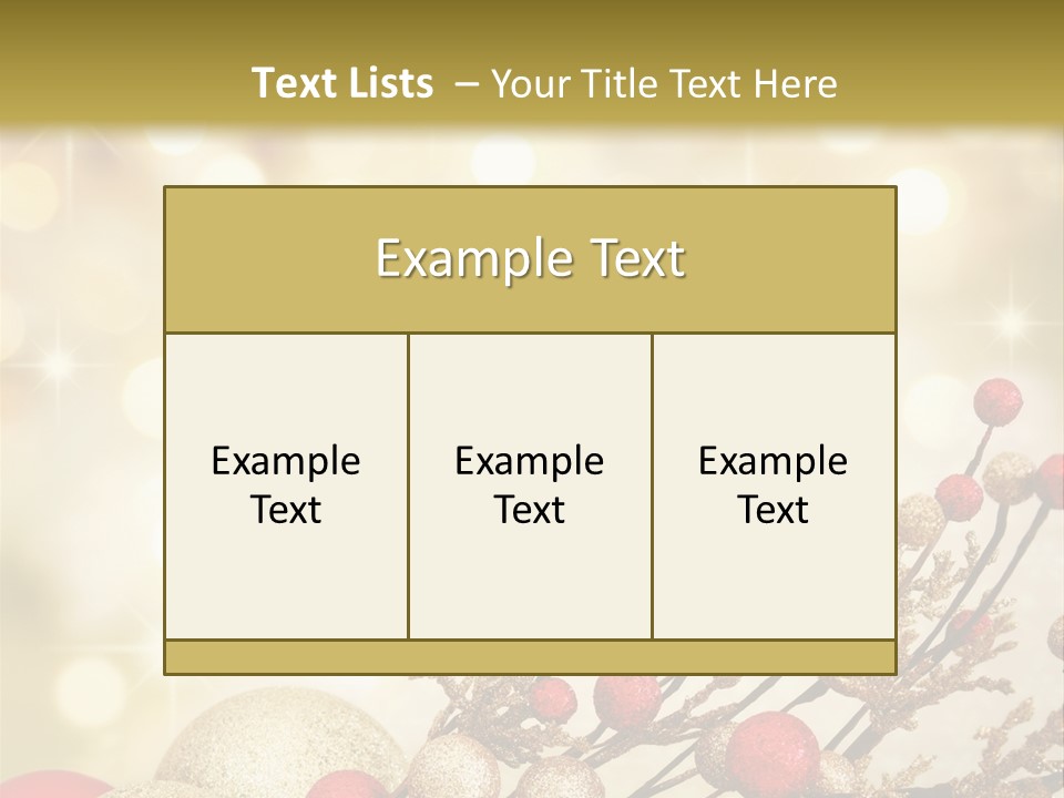 Christmas Balls PowerPoint Template