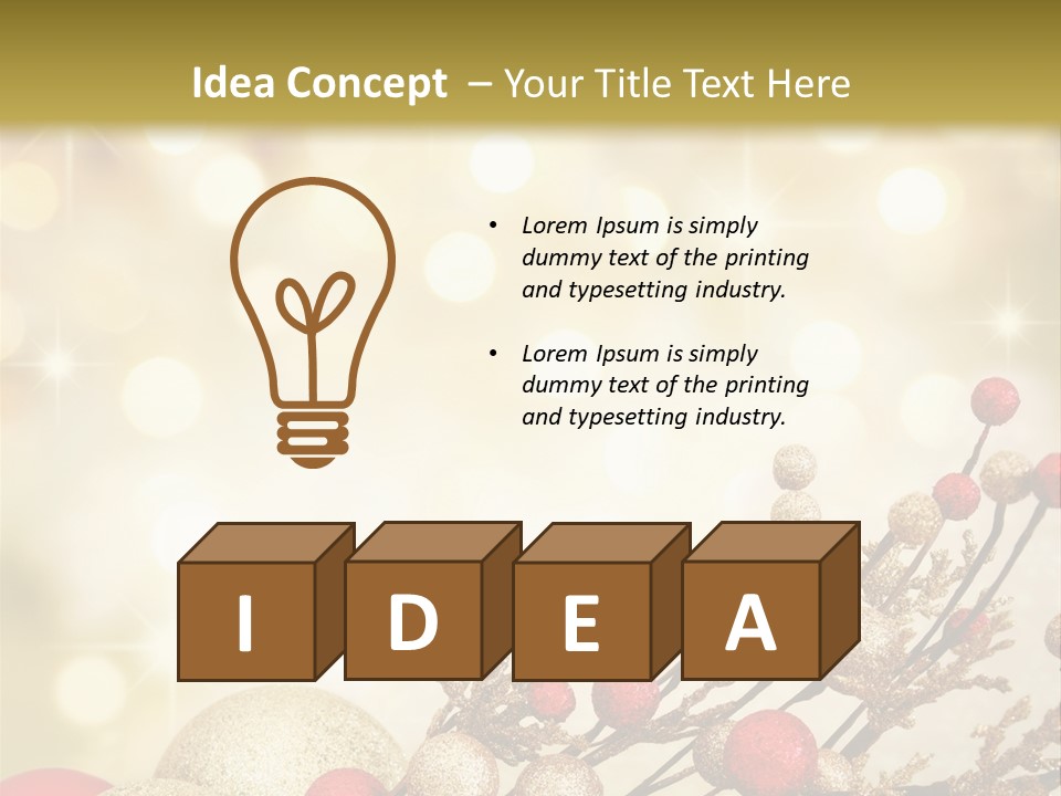 Christmas Balls PowerPoint Template