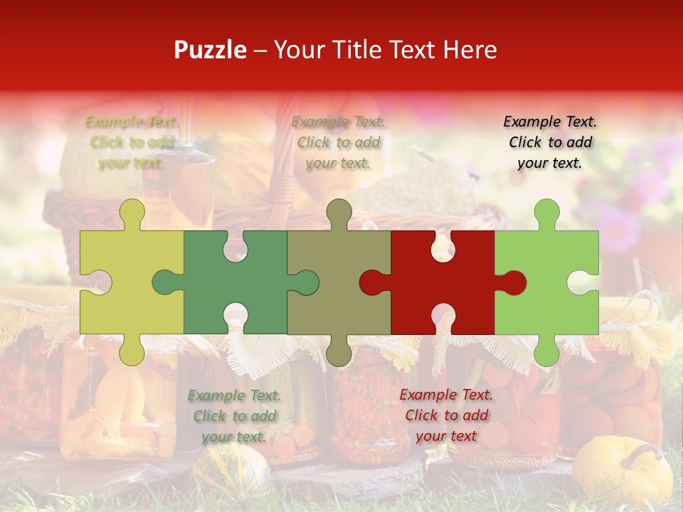 Conservas De Alimentos PowerPoint Template