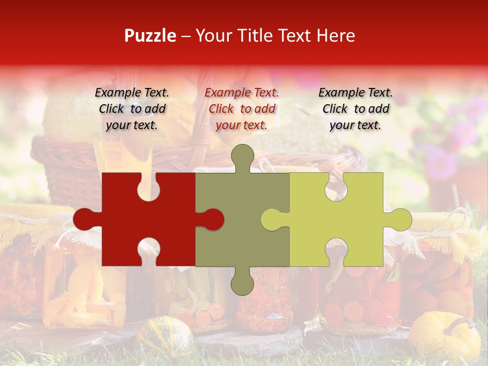 Conservas De Alimentos PowerPoint Template