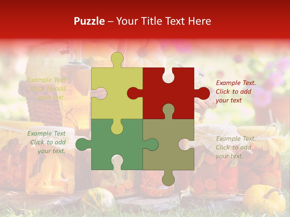 Conservas De Alimentos PowerPoint Template