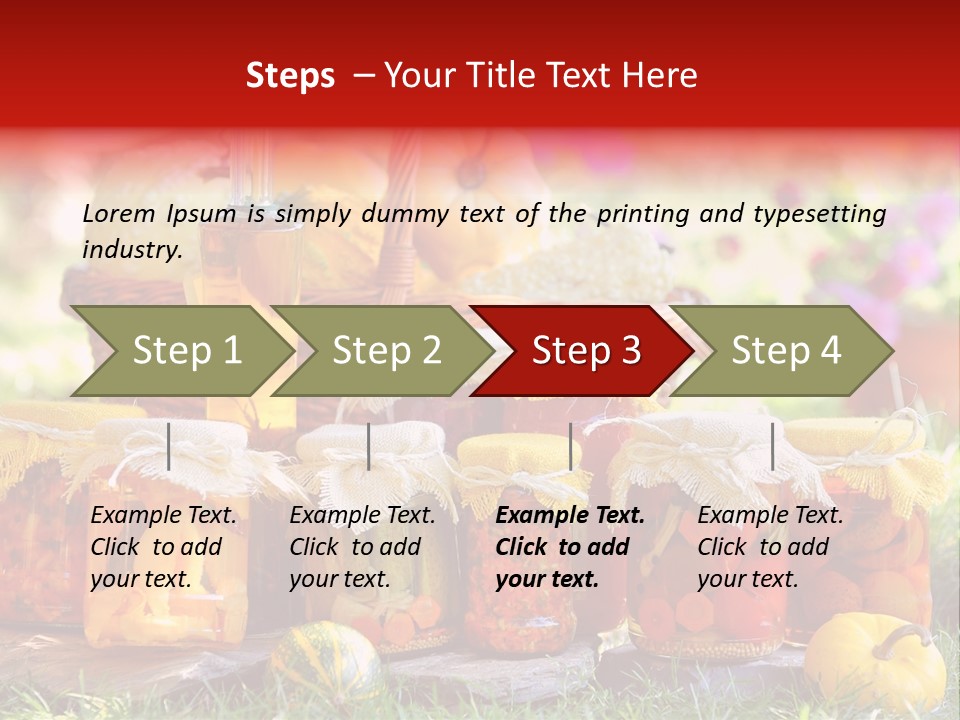 Conservas De Alimentos PowerPoint Template