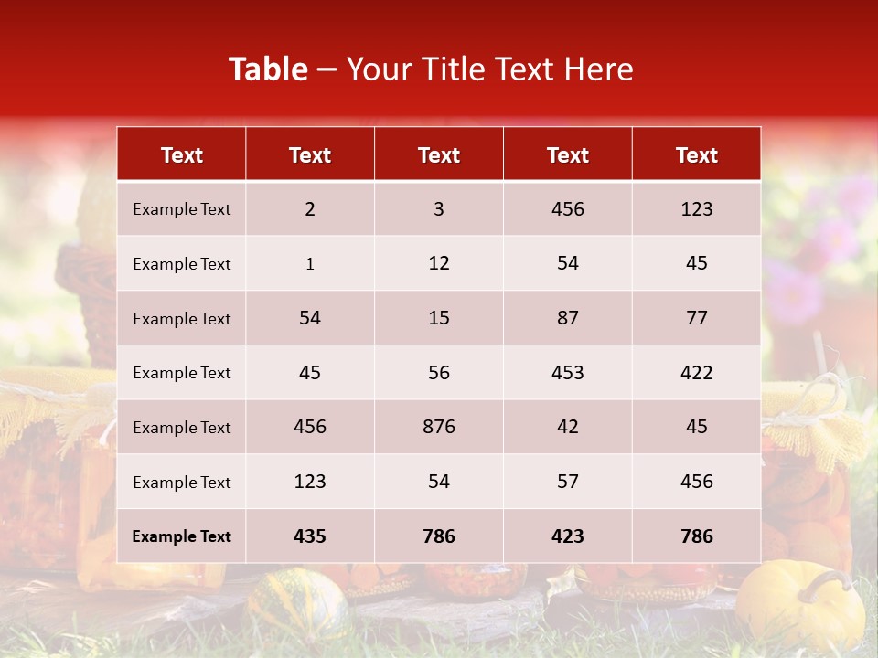 Conservas De Alimentos PowerPoint Template