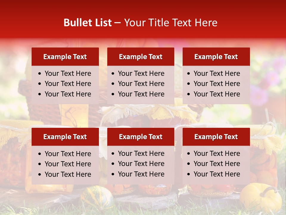 Conservas De Alimentos PowerPoint Template