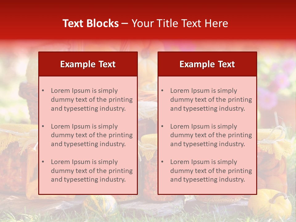 Conservas De Alimentos PowerPoint Template
