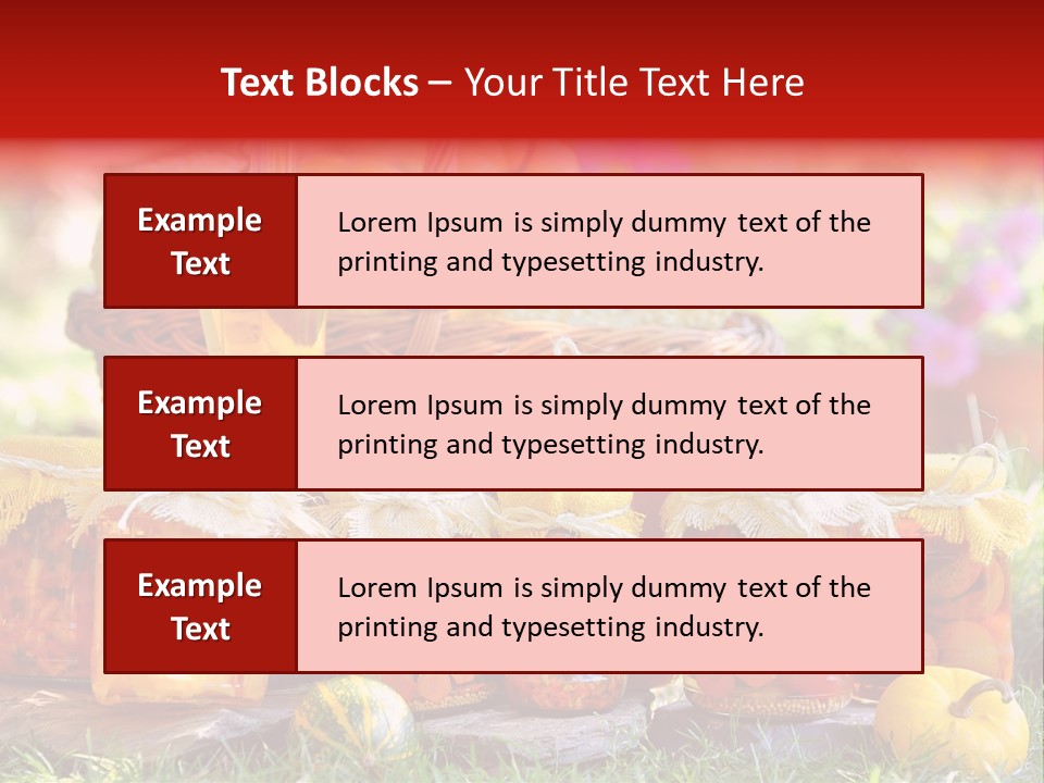 Conservas De Alimentos PowerPoint Template
