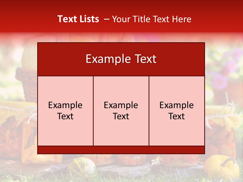 Conservas De Alimentos PowerPoint Template