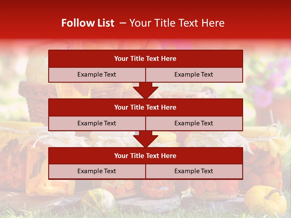 Conservas De Alimentos PowerPoint Template