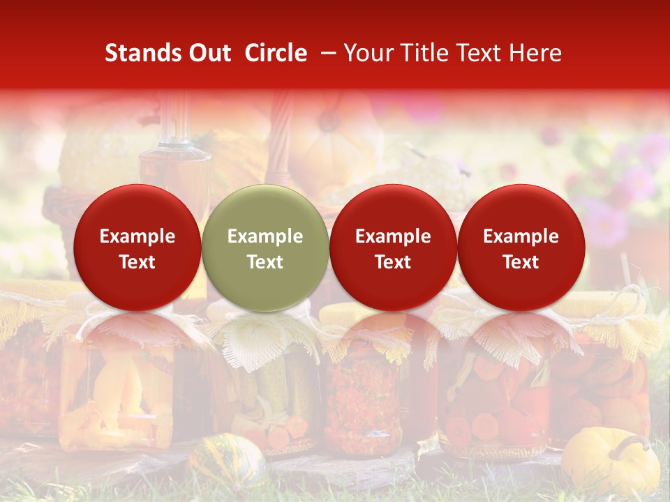 Conservas De Alimentos PowerPoint Template