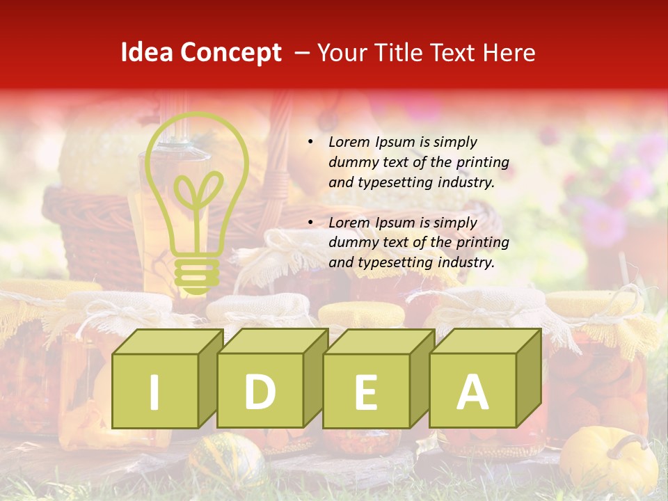 Conservas De Alimentos PowerPoint Template