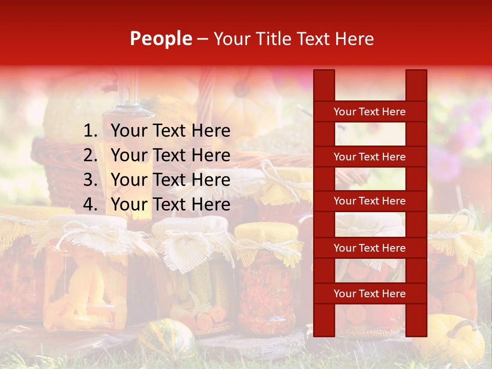 Conservas De Alimentos PowerPoint Template
