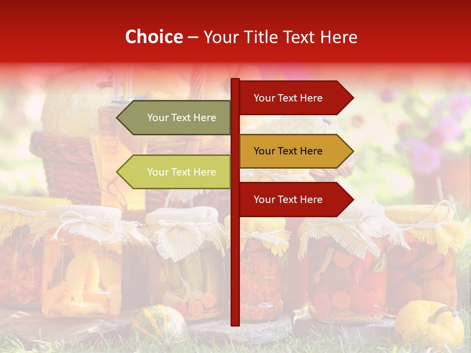 Conservas De Alimentos PowerPoint Template