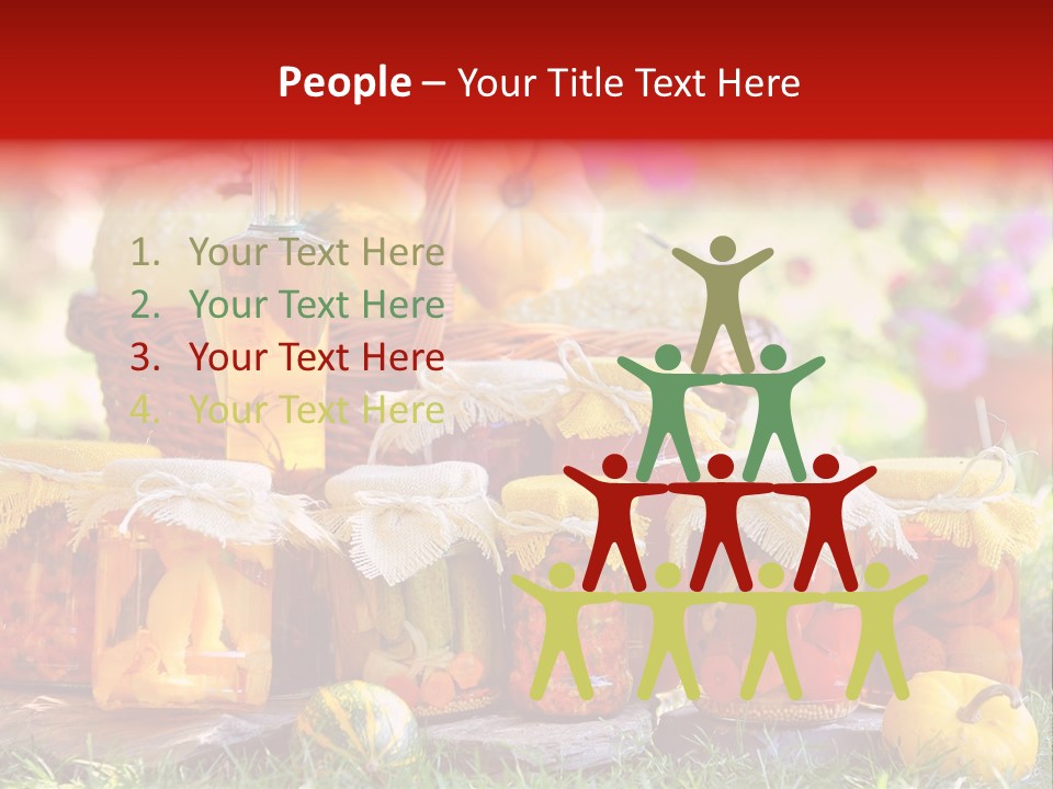 Conservas De Alimentos PowerPoint Template