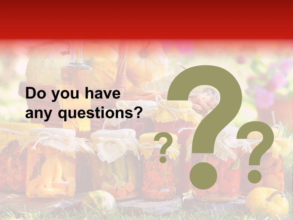 Conservas De Alimentos PowerPoint Template